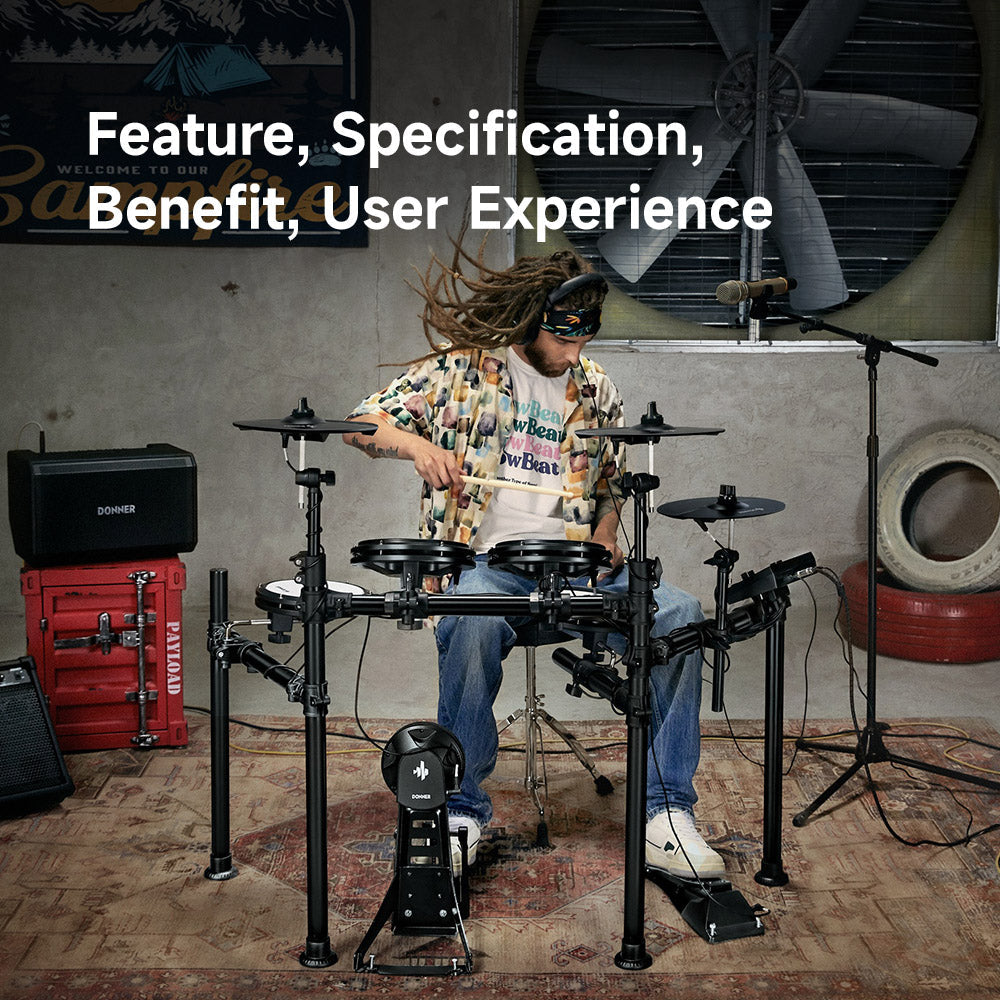Why Choose Donner DED-200: The Best Electronic Drum Set