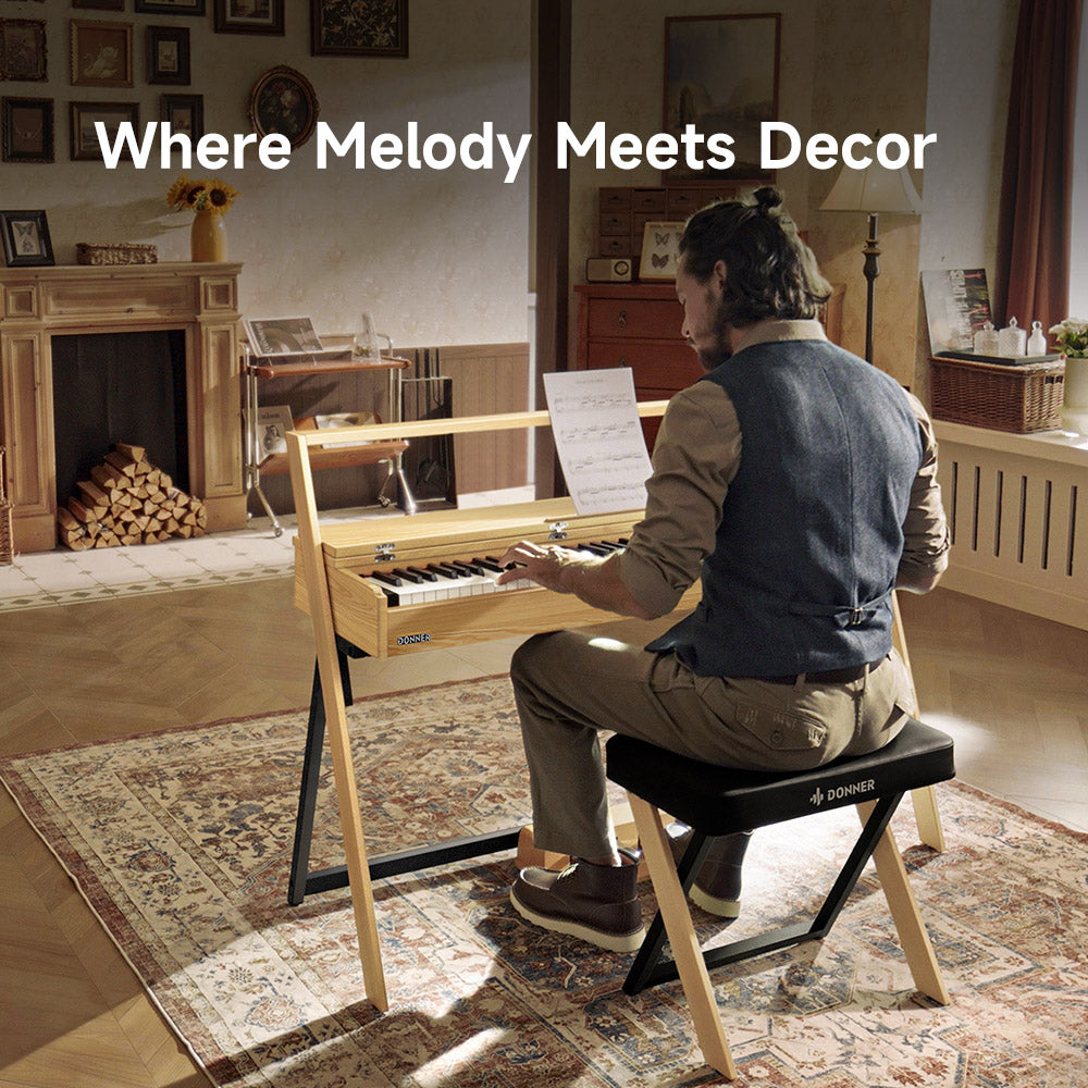 Where Melodies Meet Décor: Introducing the Donner OURA™ R300 Digital Piano