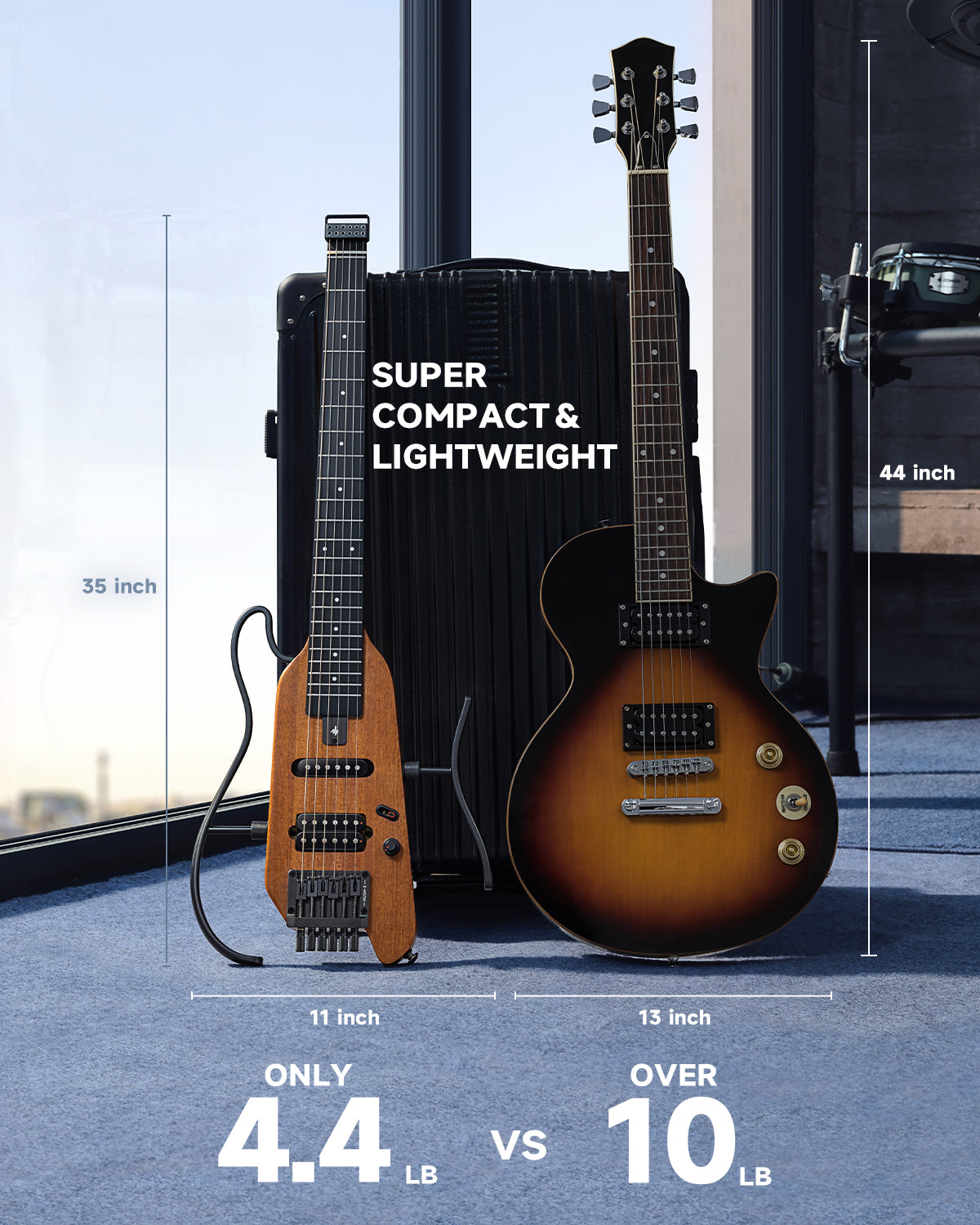 【Donner】HUSH-X【トラベルギター】 HUSH-X Porable Electric Guitar Kit for Travel Donner