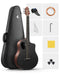 Donner RISING-G1 38" Carbon X Wood Acoustic Guitar-Brown##
