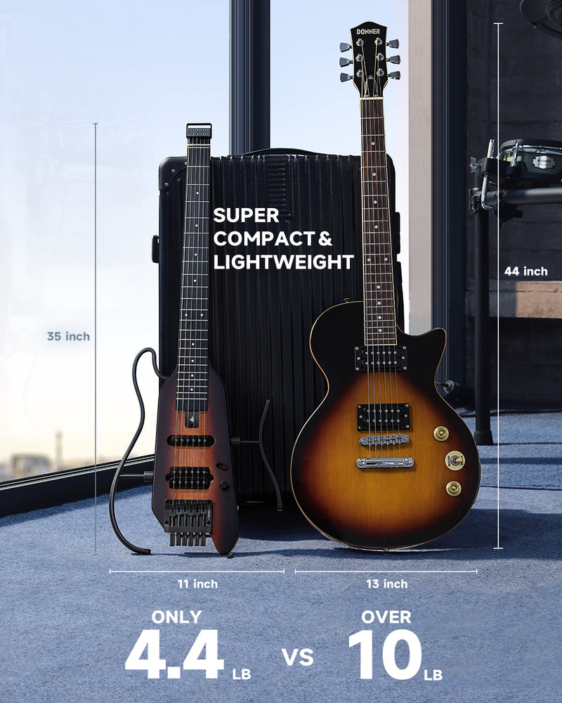 Donner HUSH-X Electric Guitar Kit for Travel
