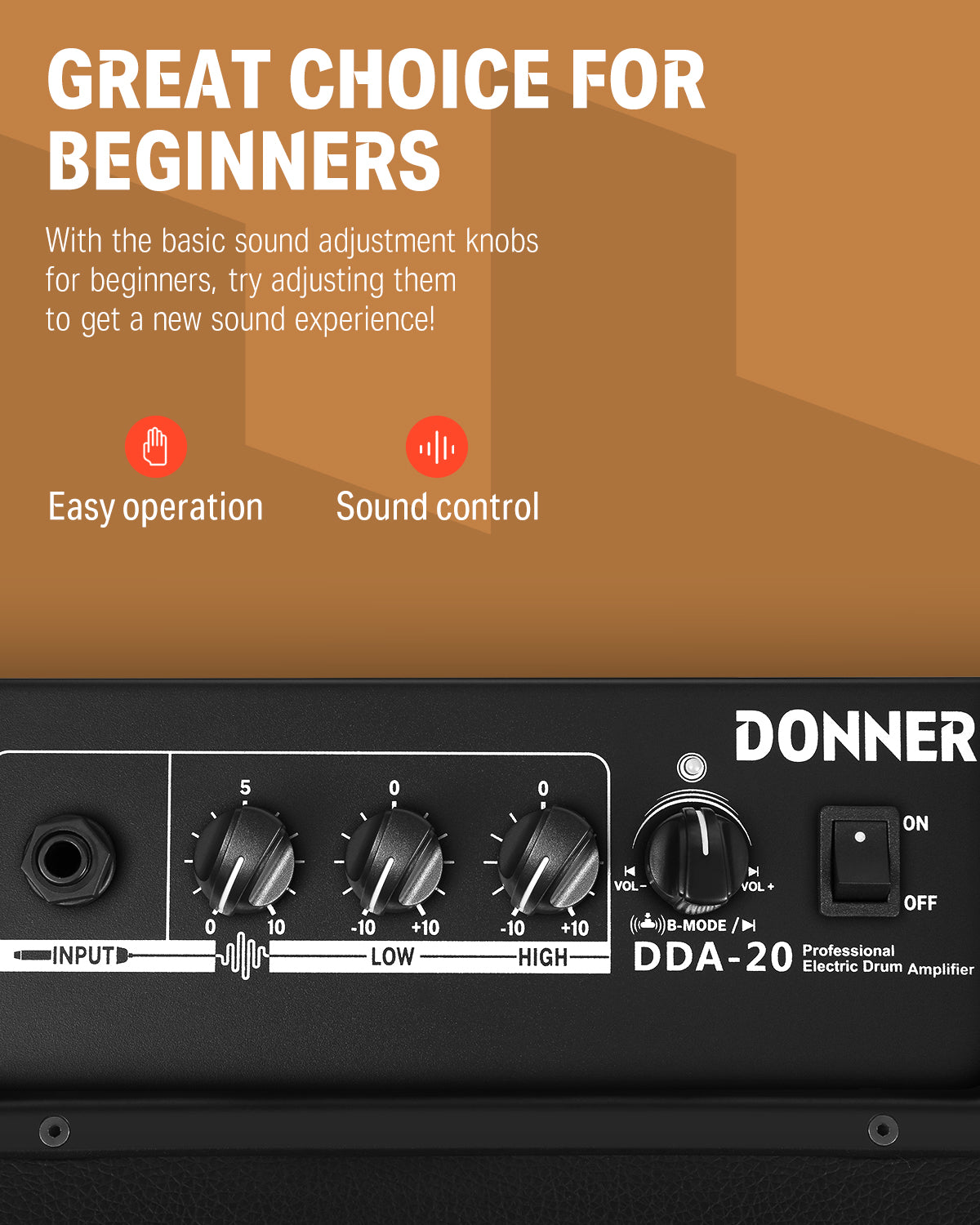 DDA-20 Mini Drum AMP 20W Wireless Protable Keyboard Speaker