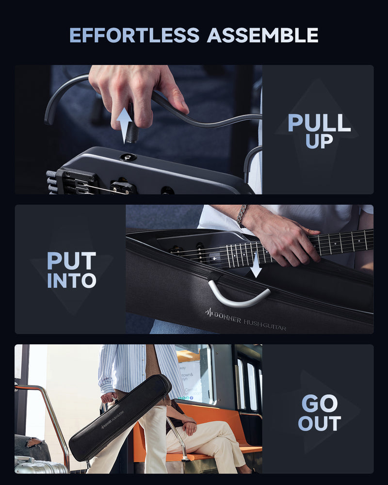 Donner HUSH™ X Electric Guitar Kit for Travel