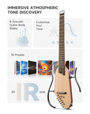 Donner HUSH-I PRO Acoustic-Electric Travel Guitar Kit with Sound Effects