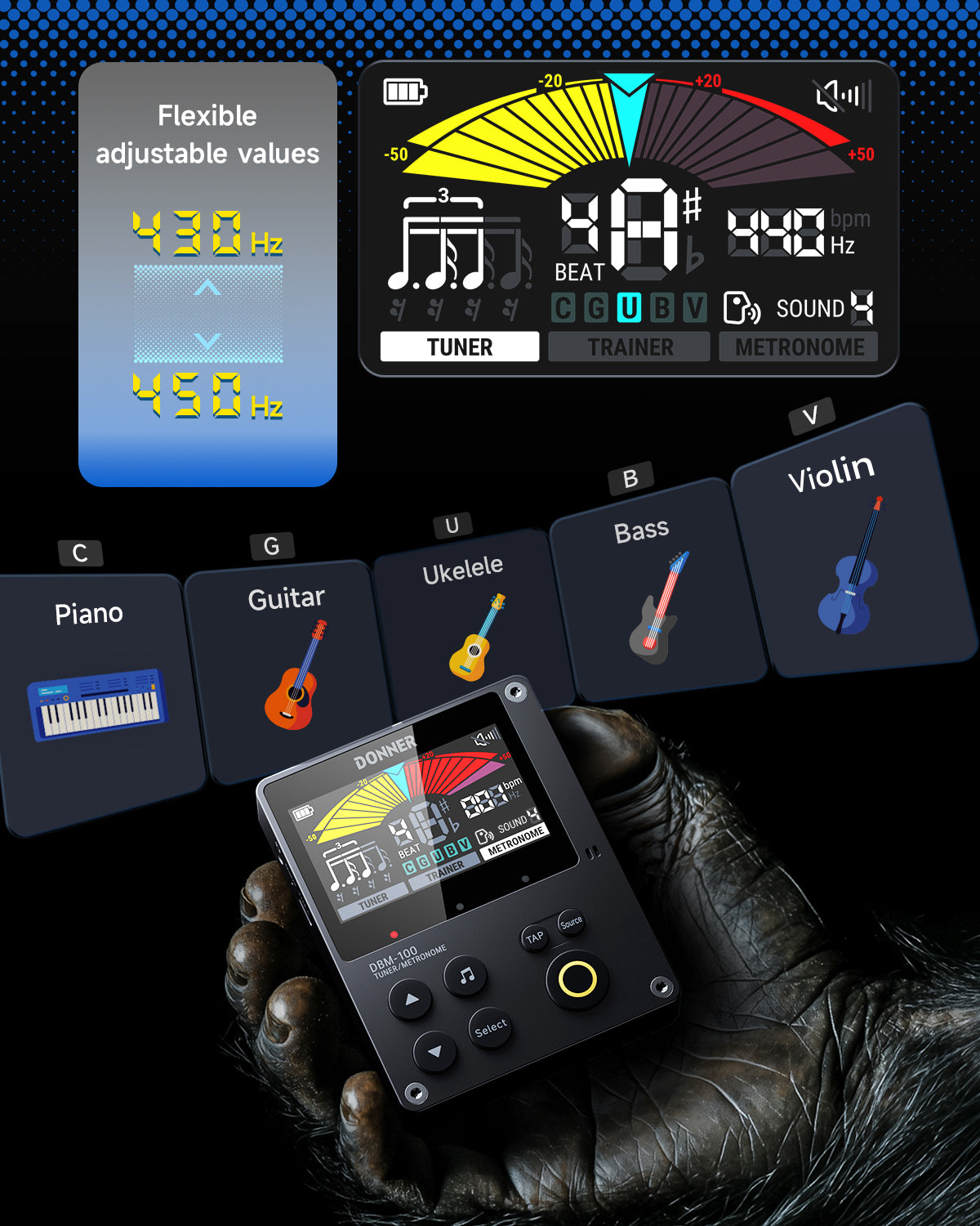 Donner DBM-100 Metronome-Black##