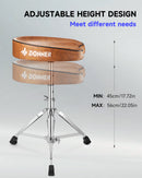 Donner DT-50 Brown Slim Saddle Drum Stool