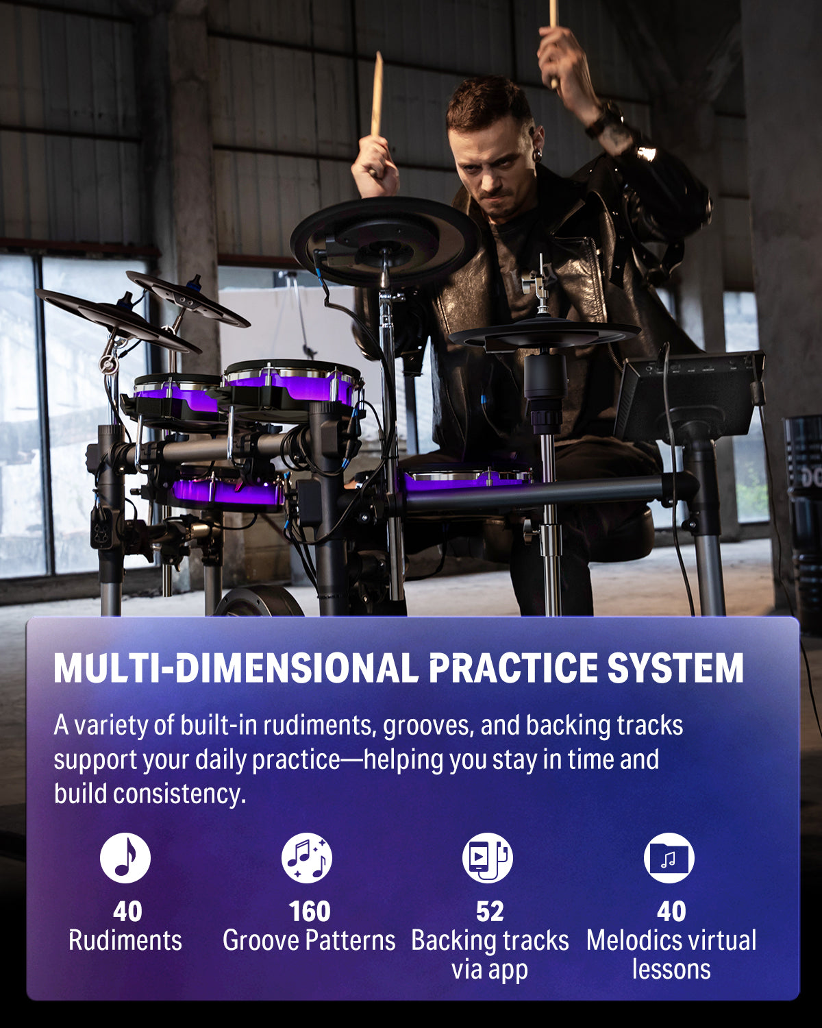 Donner BackBeat Pro Electronic Drum Set