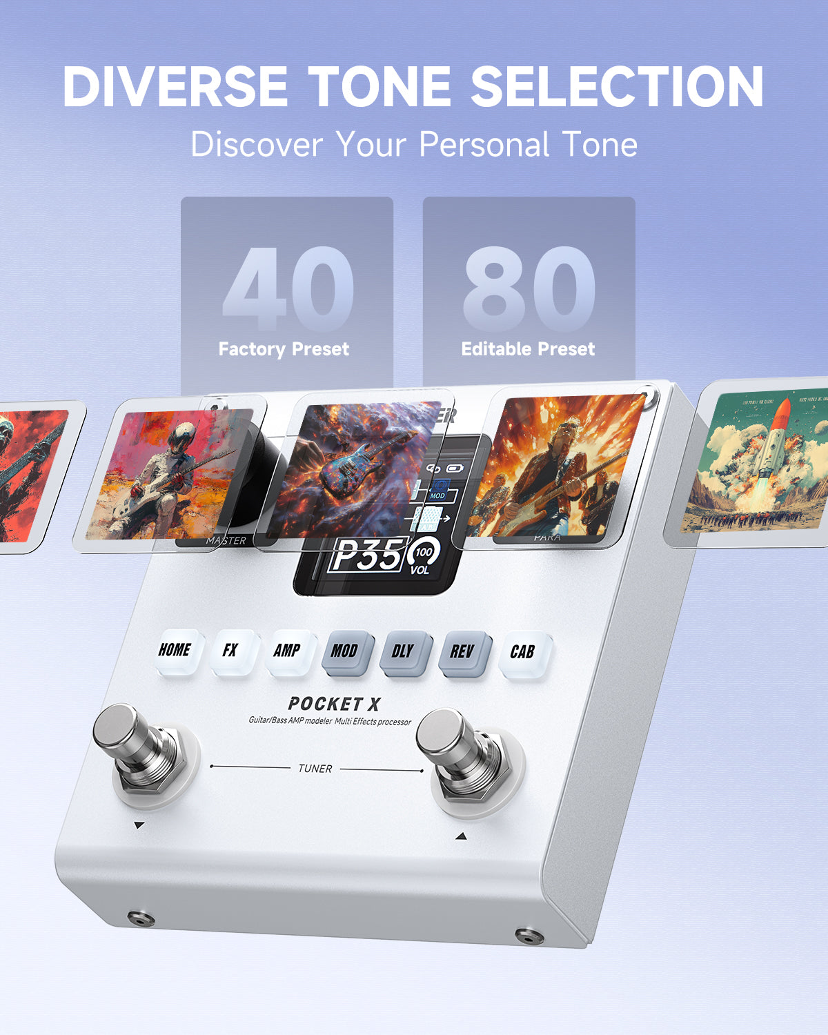 Donner Pocket X Multi Effects Guitar Pedal