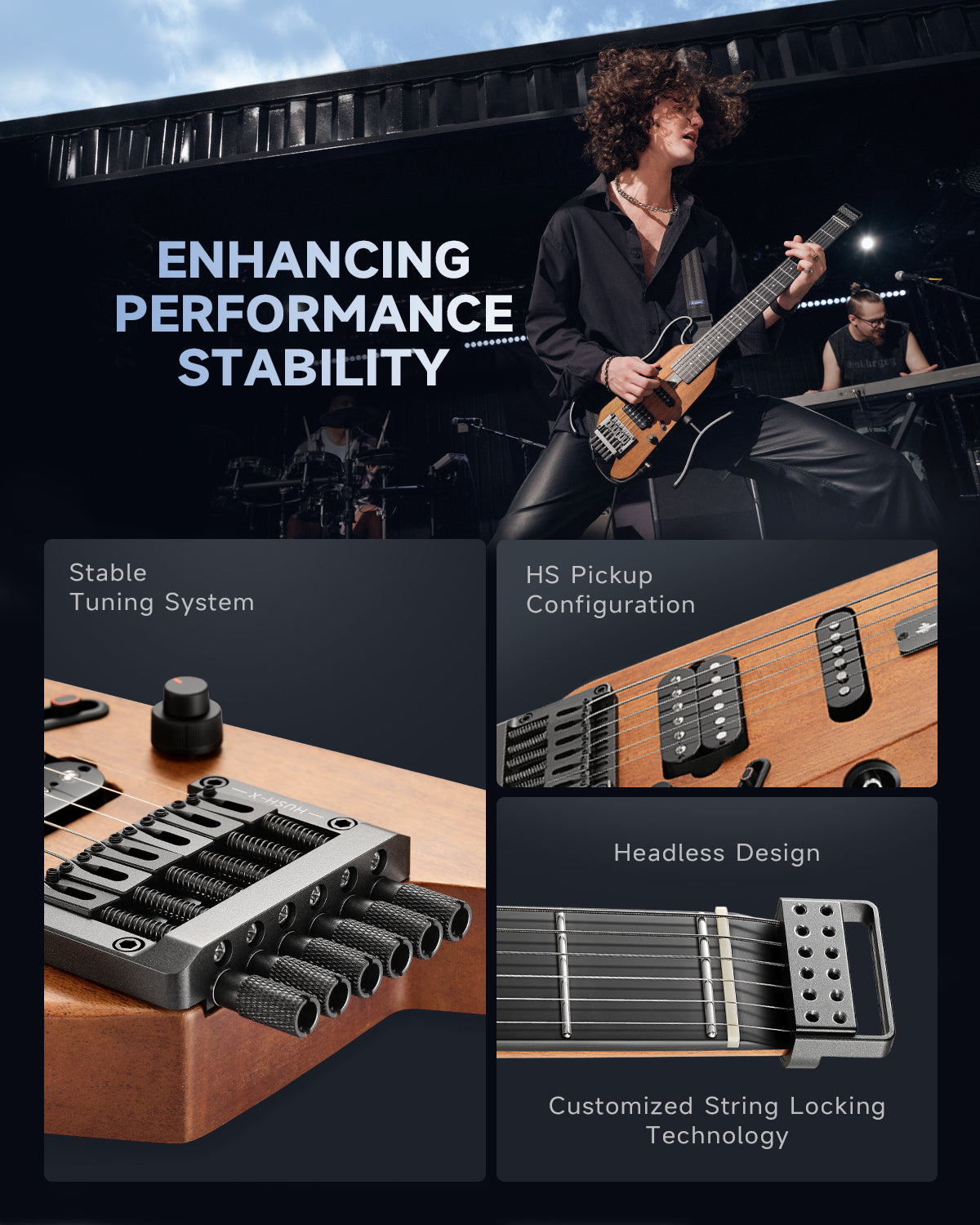 Donner HUSH™ X Electric Guitar Kit for Travel