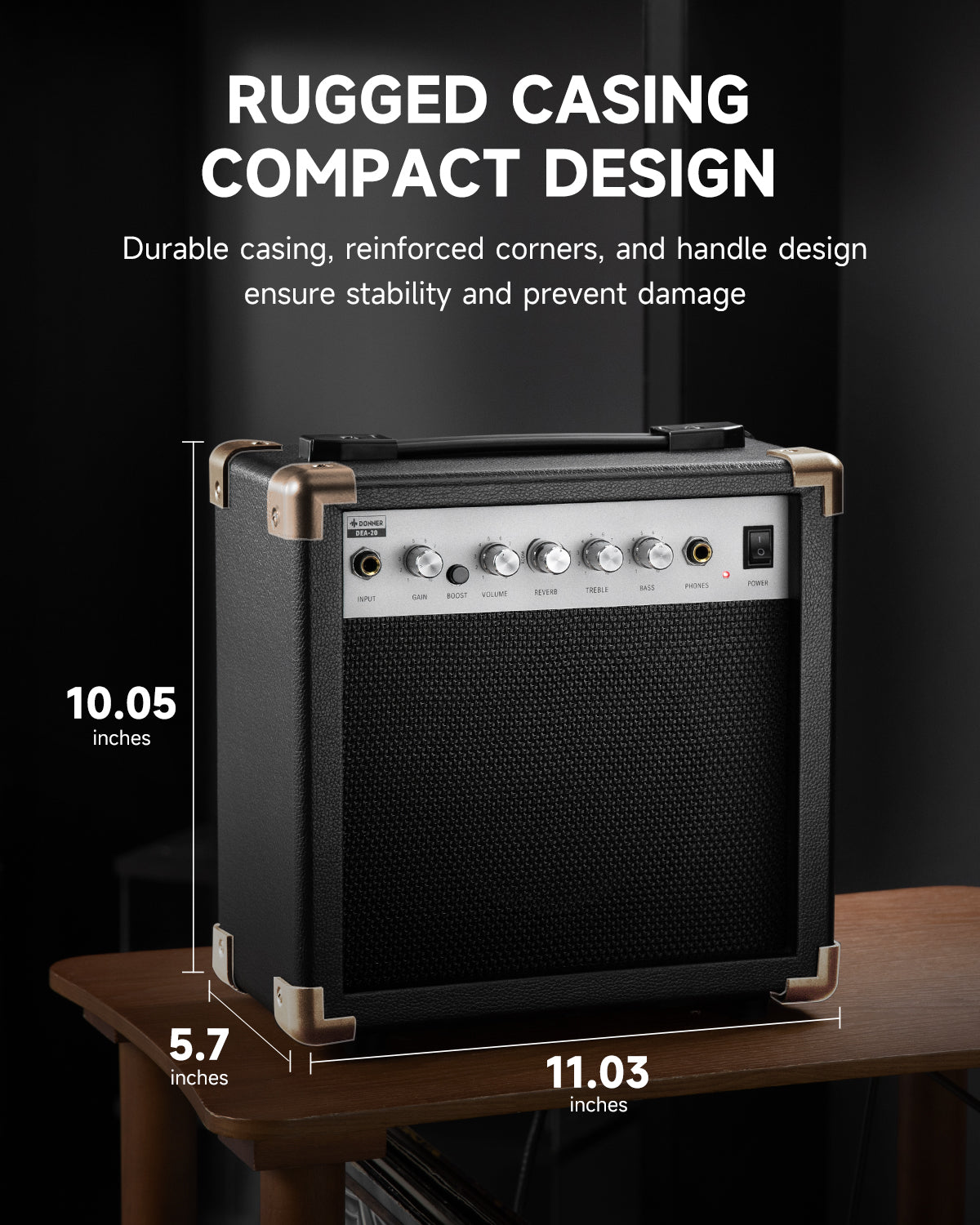 未使用品　Donner ギターアンプ 20W DA-20 Amazon.co.jp: Donner ギターアンプ 20W クリーンとドライブ2