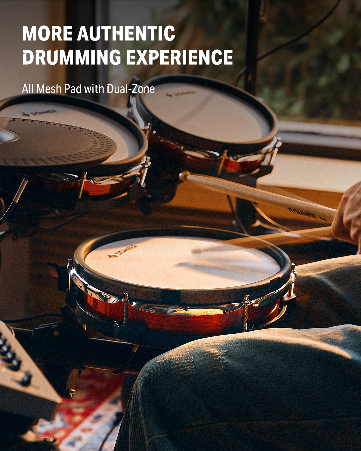 Donner DED-300 PRO Electronic Drum Set with Independent Hi-Hat