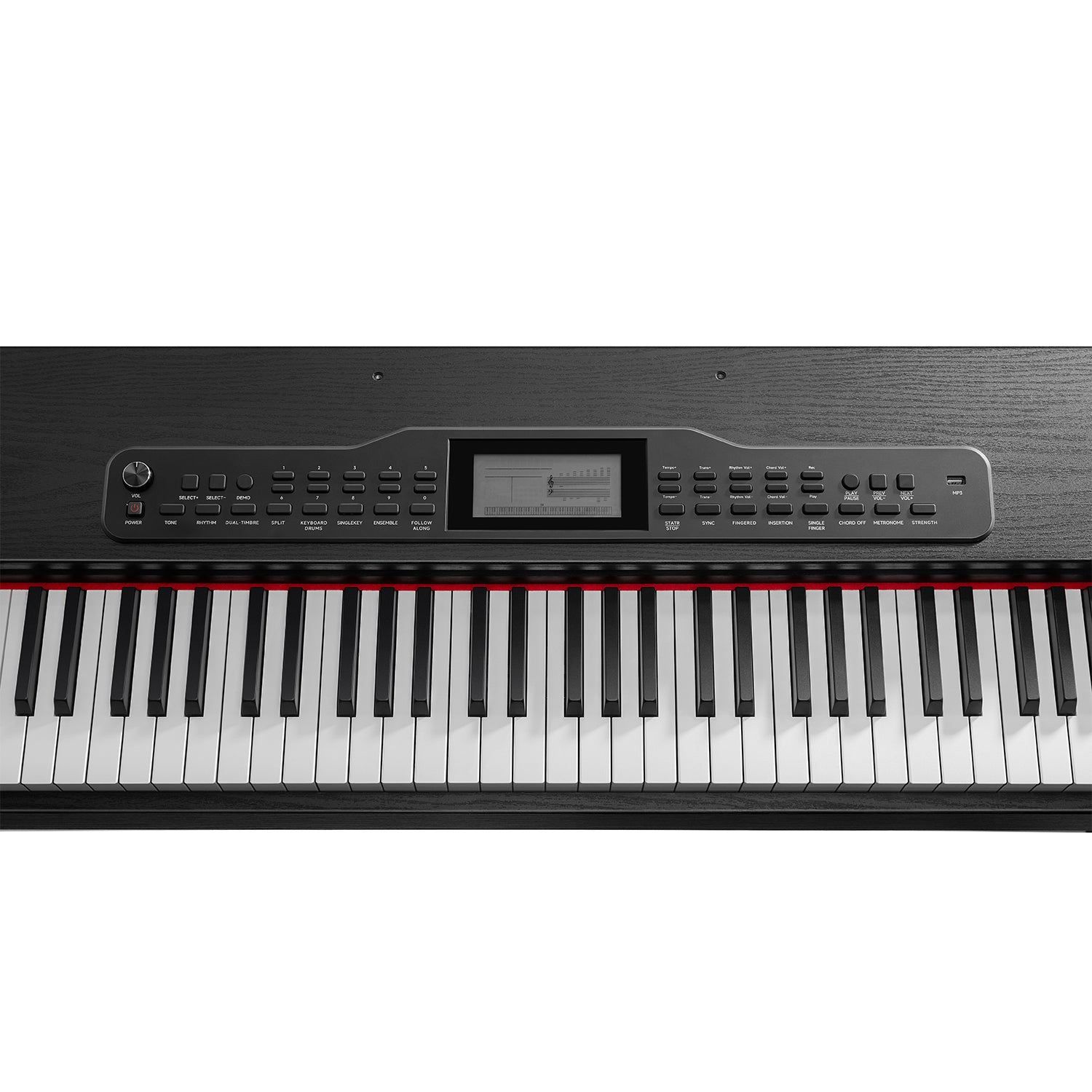Donner DDP-95 88 Key Weighted Upright Digital Piano for Beginners White/Black-Black##