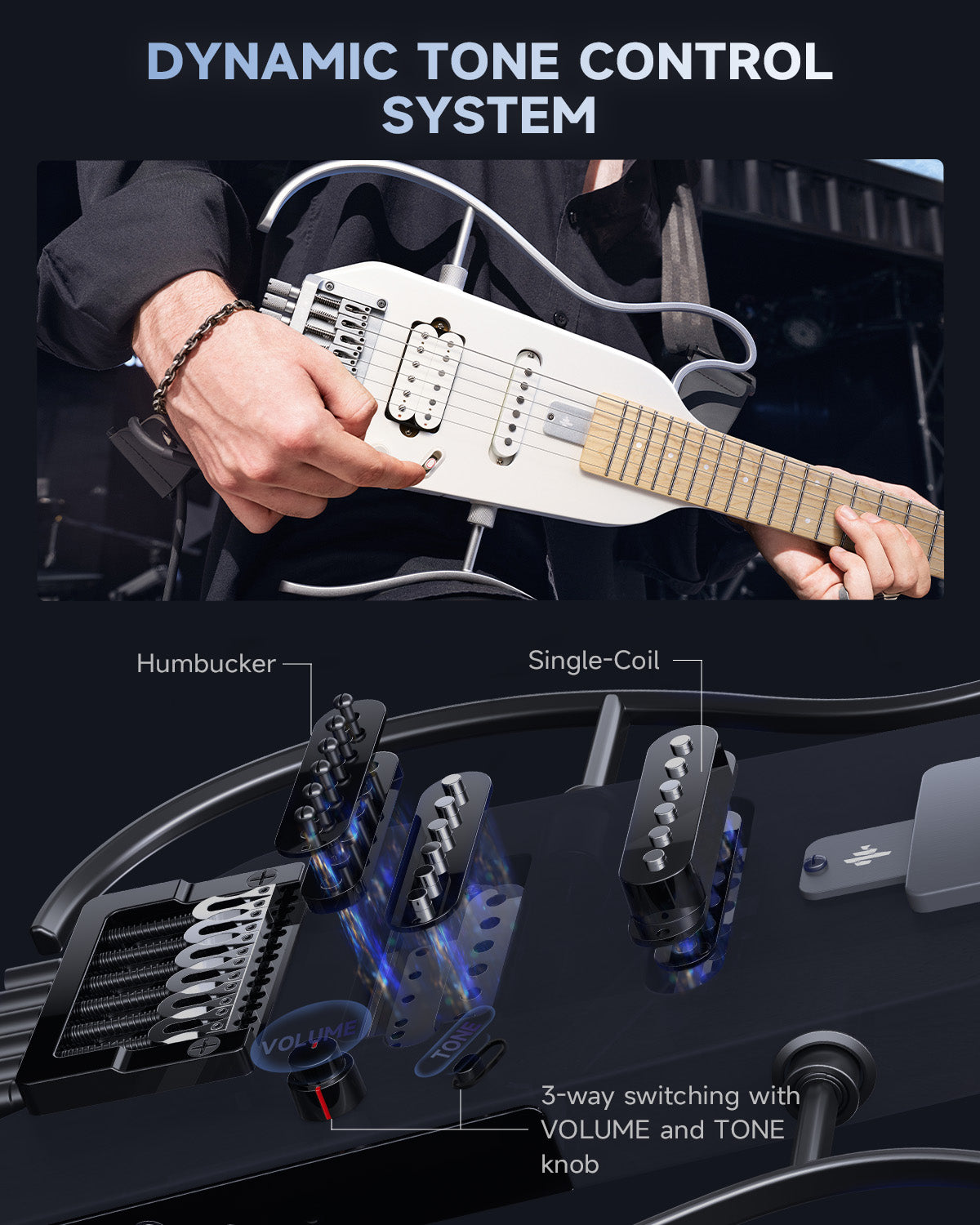 Donner Hush-x Guitar エレキギター Amazon.com: Donner HUSH X Electric Guitar Kit - Featherlight