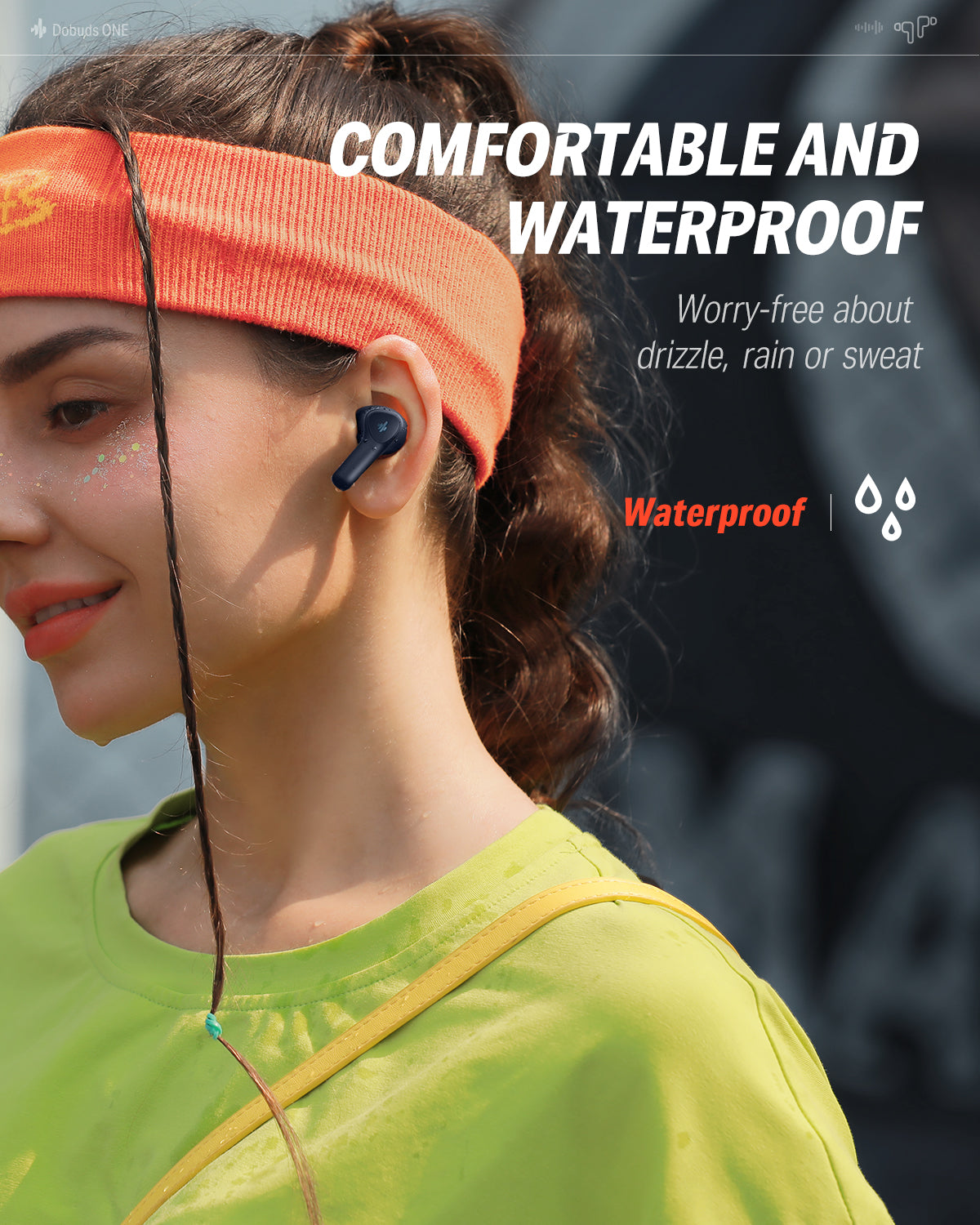 Donner Dobuds ONE Active Noise Canceling ANC True Wireless TWS Earbuds-Blue##