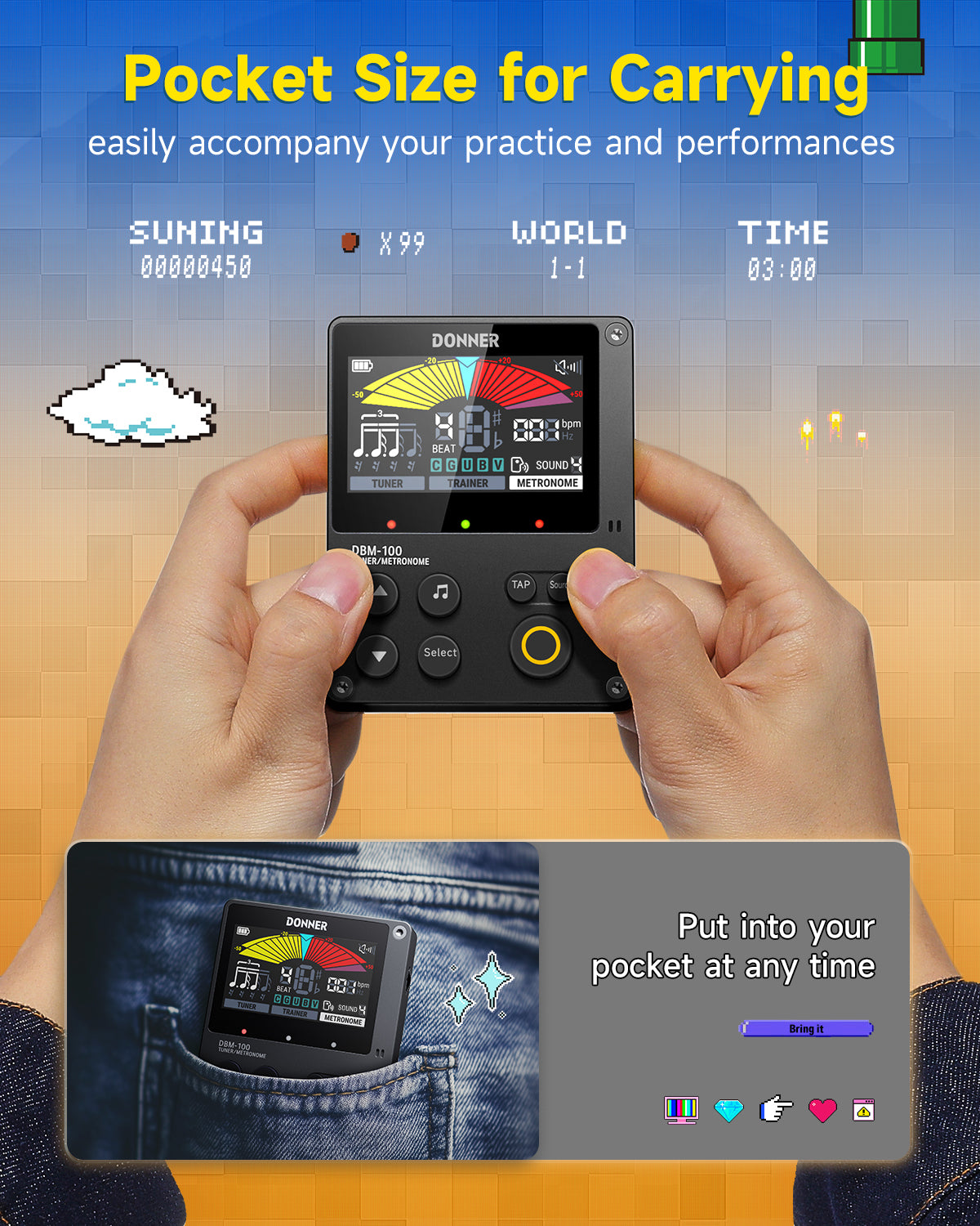 Donner DBM-100 Metronome-Black##
