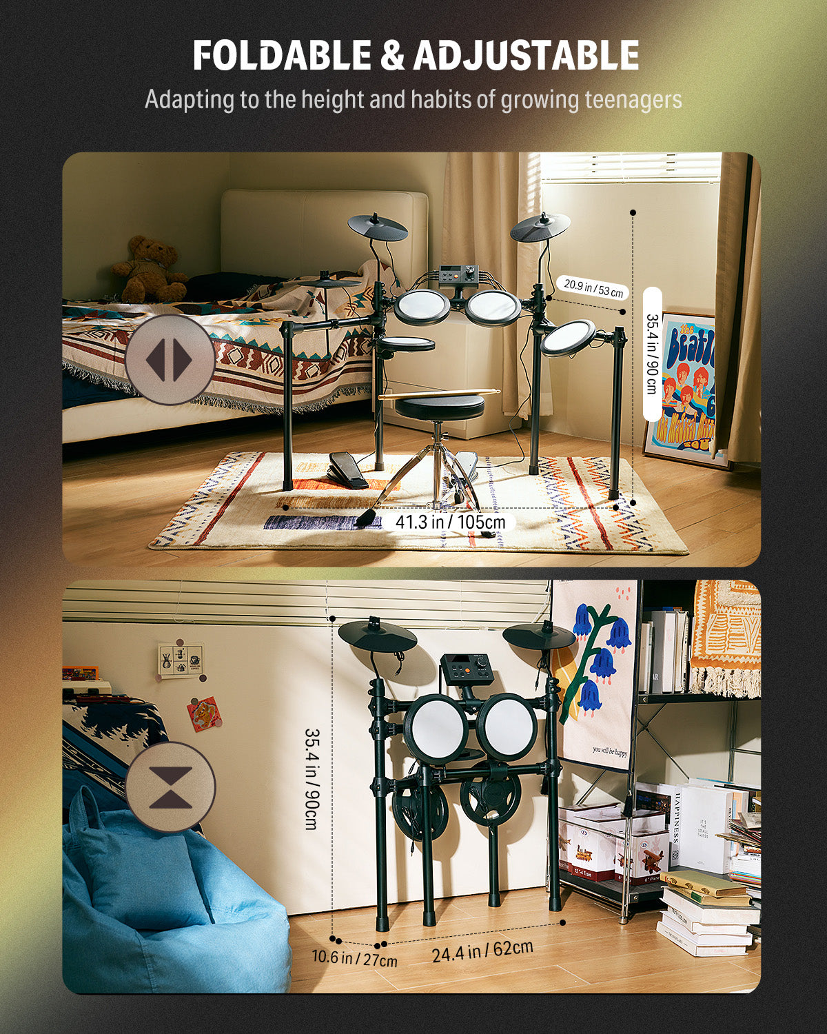 Donner DED-70 Electronic Drum Kit for Youth