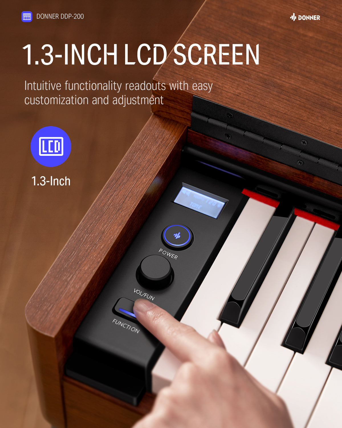 Donner DDP-200 Graded Hammer Action Digital Piano