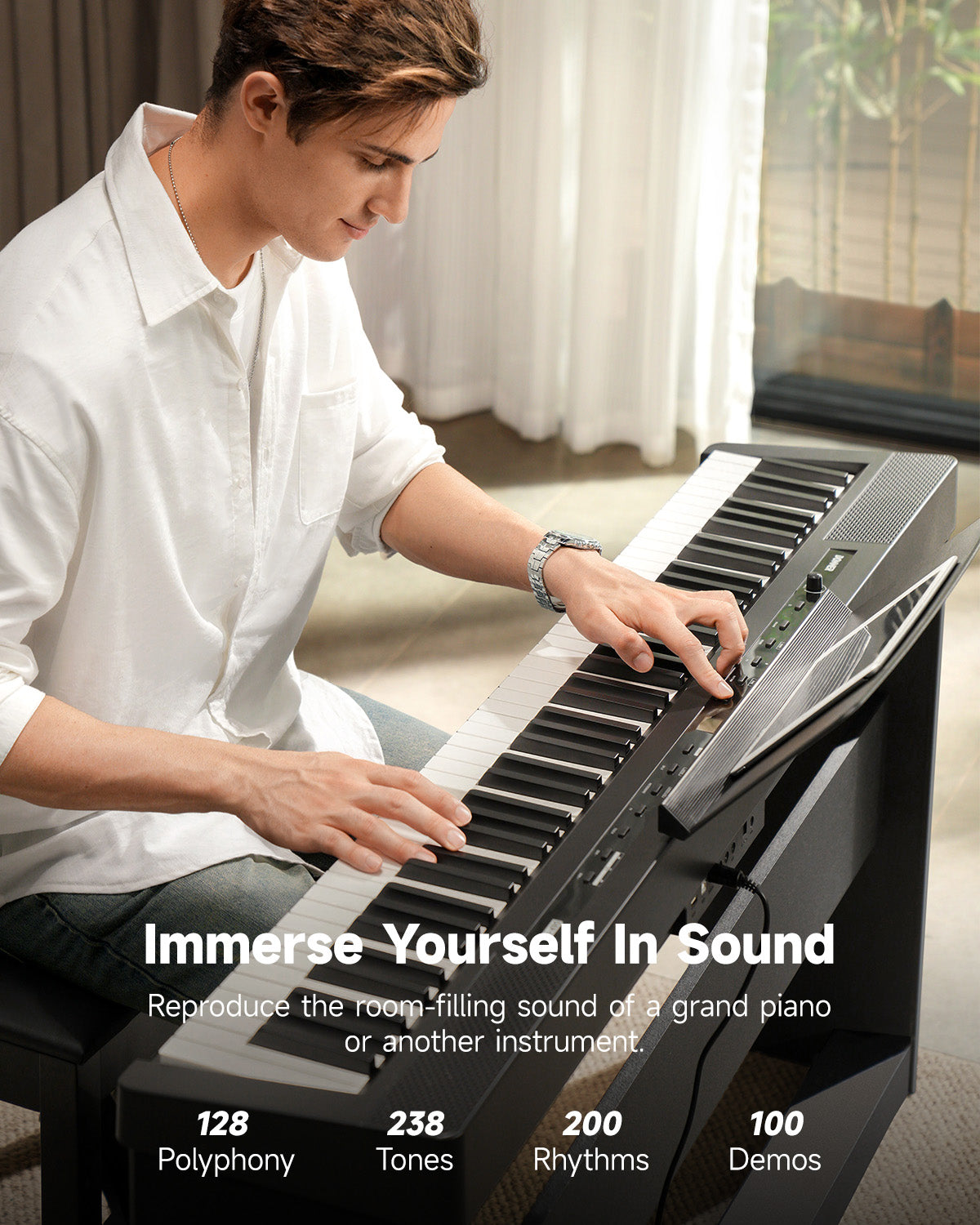 DEP-16 Portable Digital Piano-Piano with Stand##
