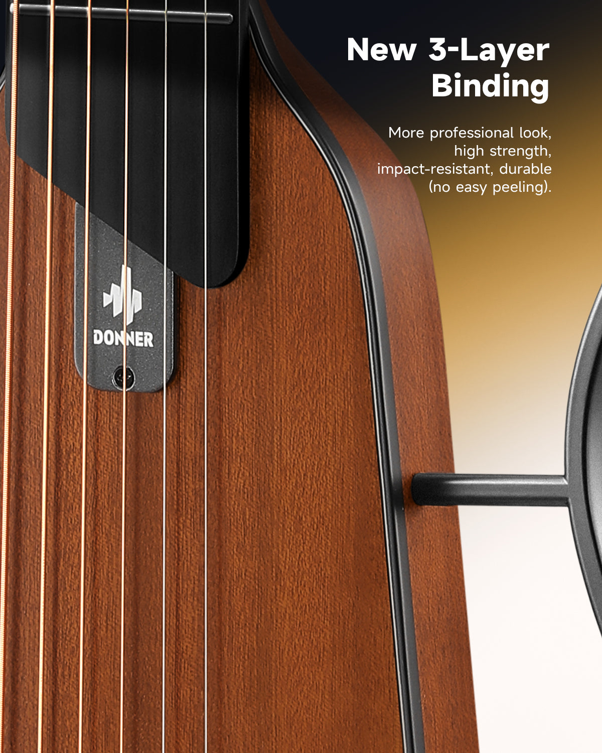 Donner HUSH-I Evo2 Guitar-Natural##