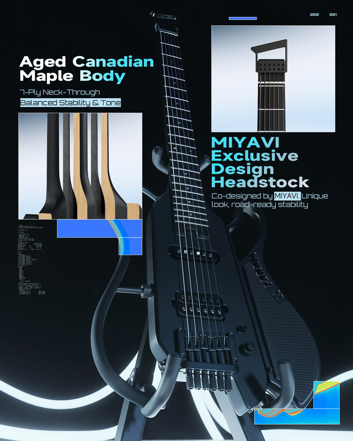 【PRE SALE】Donner HUSH X LIVE PRO GUITAR X MIYAVI - July 15th in Stock