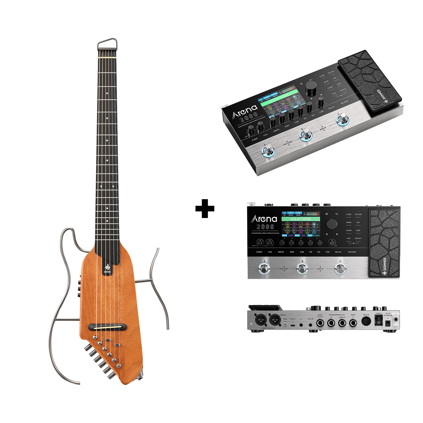 HUSH-I Acoustic-Electric Guitar Kit for Travel Silent Practice Donner HUSH-I Acoustic-Electric Guitar Kit for Travel Silent Practice Donner