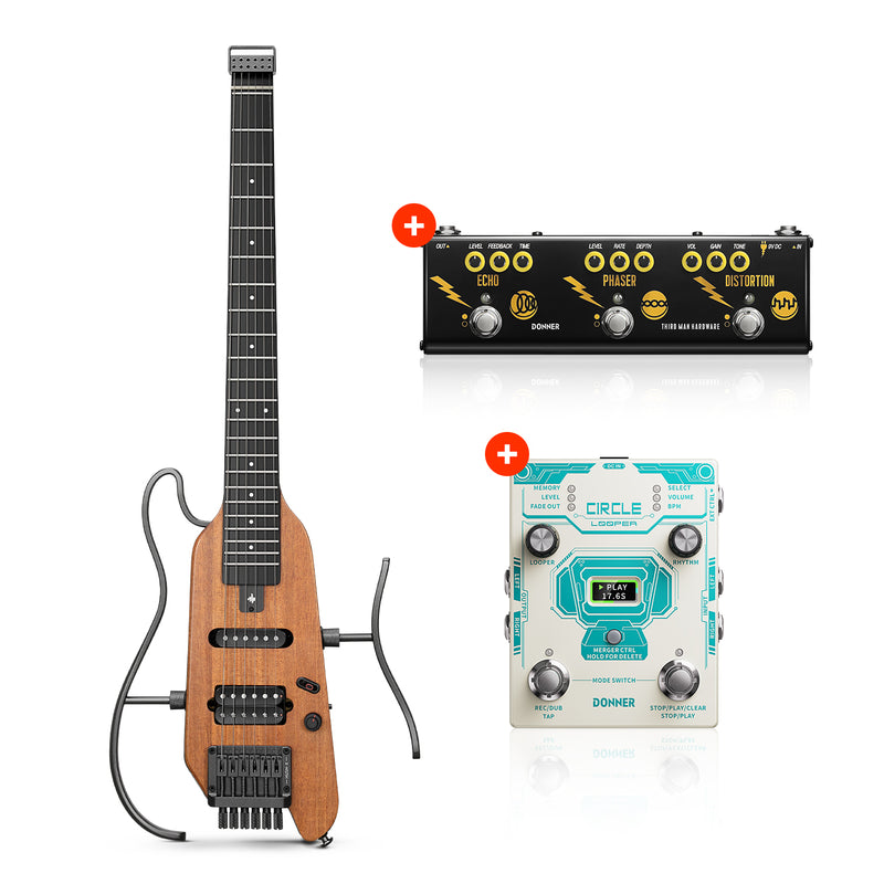 Donner HUSH™ X Electric Guitar Kit for Travel