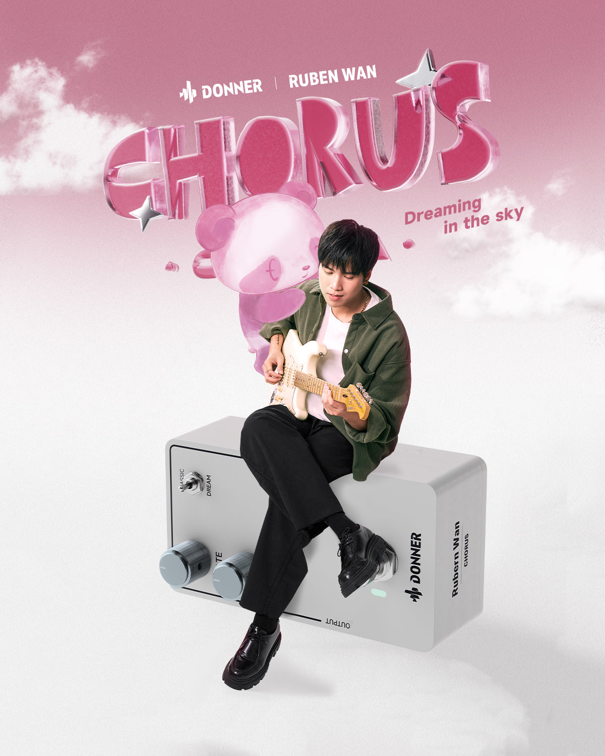 Donner X Ruben Wan Guitar Pedal-CELESTIA - Chorus##