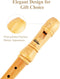 Eastar Soprano Recorder Instrument for Kids Adults Beginners, German fingering C Key Maple Wooden Recorder, 3 Piece Recorder With Hard Case, Fingering Chart, Cleaning Kit, ERS-31GM