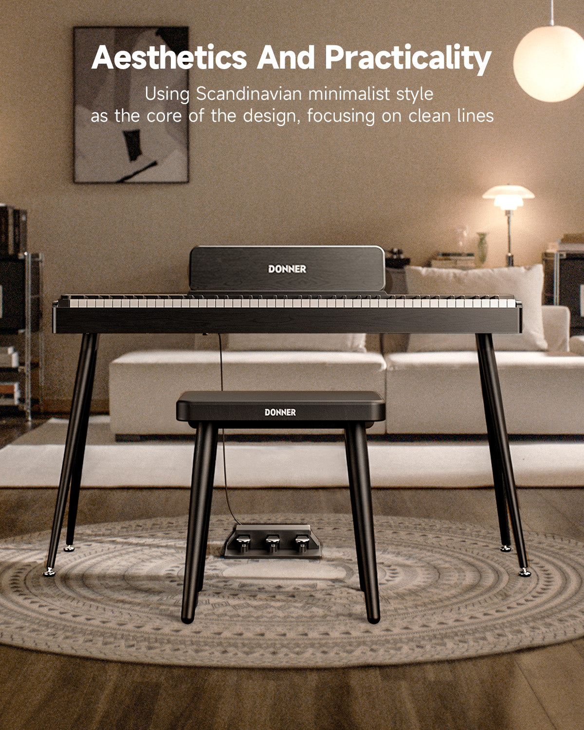 Donner DKB-100 Home Style Piano Bench