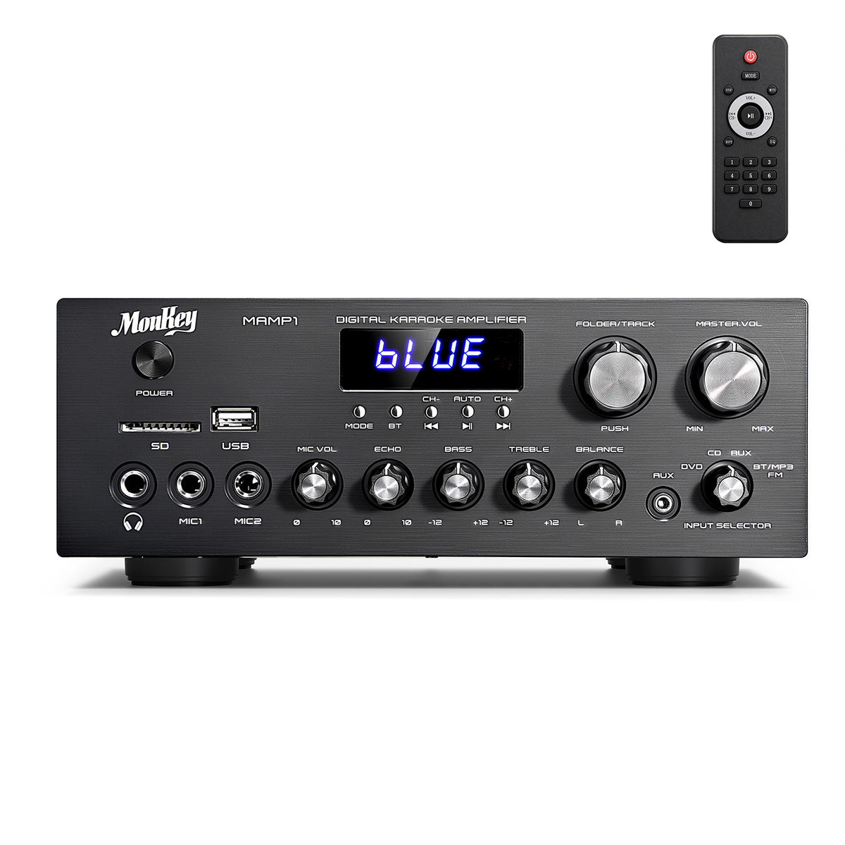 Moukey Stereo Receivers, 400W 2 Channel Power Audio Amplifier Stereo System with Bluetooth 5.0