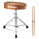 Donner DT-50 Brown Slim Saddle Drum Stool