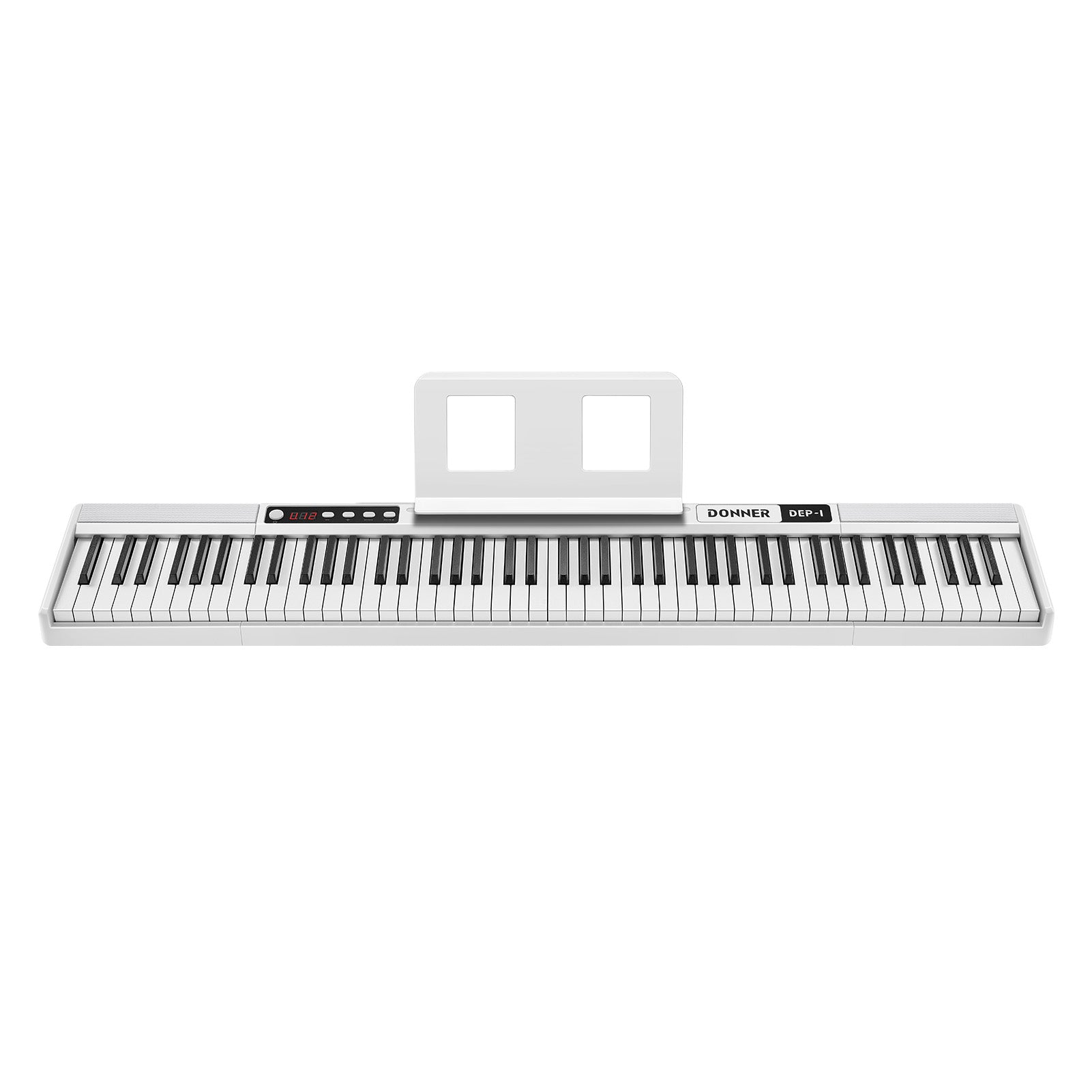 Donner DEP-1 Portable Digital Piano-White with stand