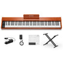 Donner DEP-1S 88 Key Velocity-Sensitive Digital Piano with X-Stand for Beginner