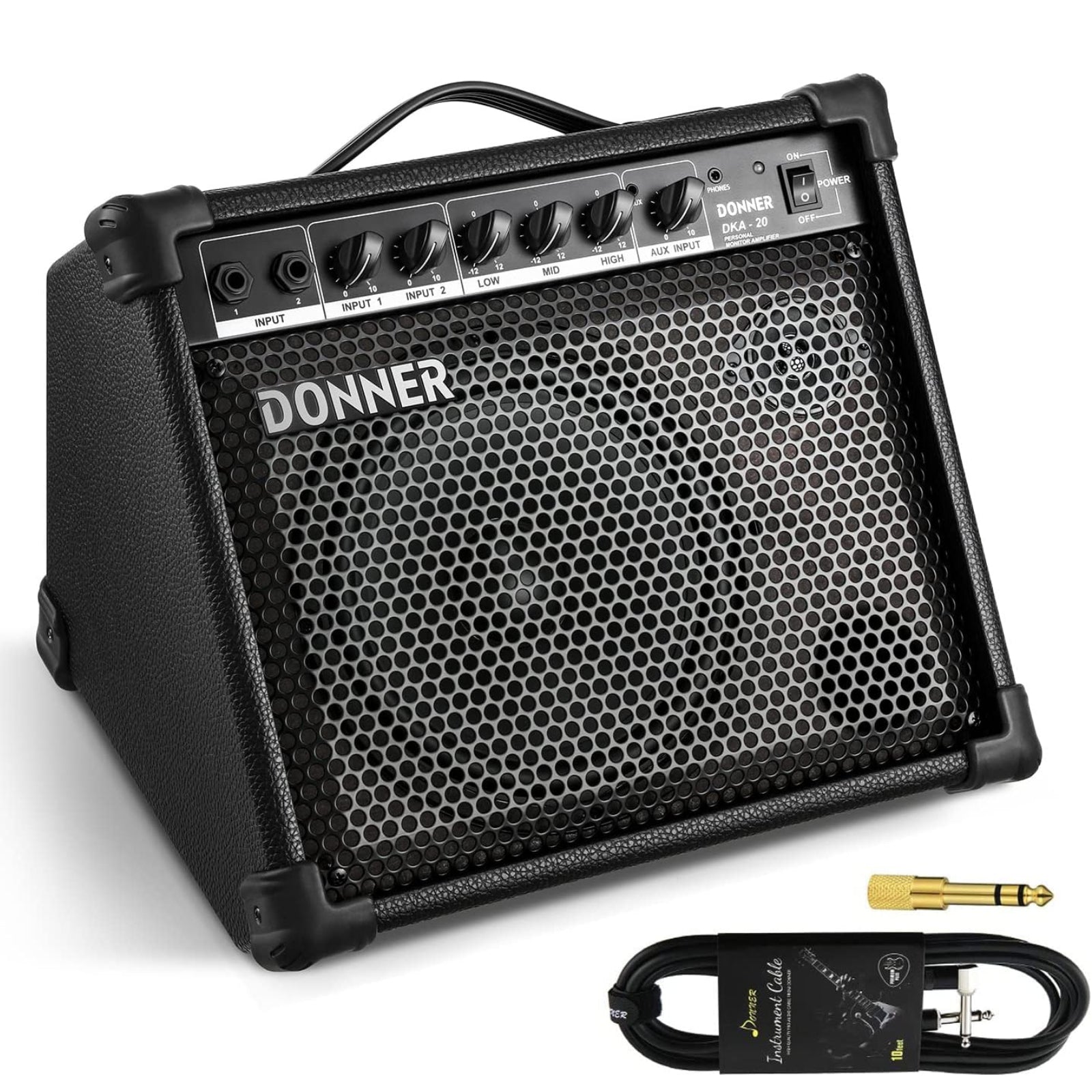 Donner DKA-20 20W Keyboard Amplifier with Aux in/ 2 Speakers