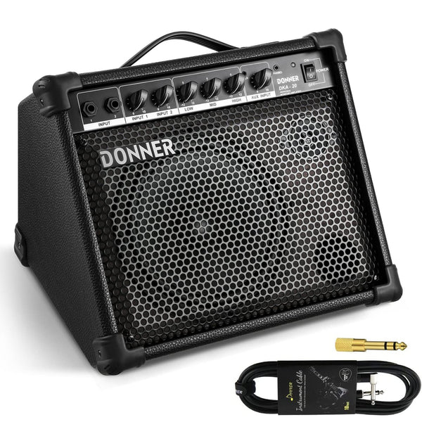 DKA-20 20W Portable Amplifier for Keyboard, Bass, Guitar, Drum Donner
