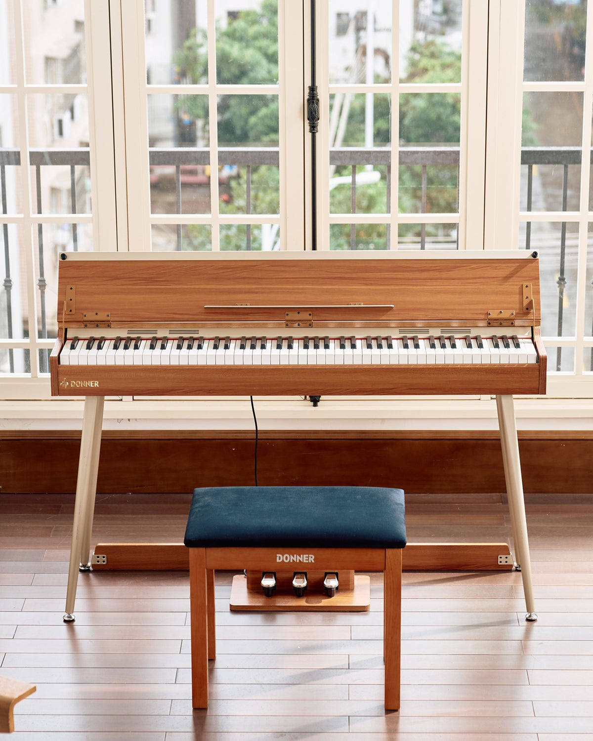 Donner DDP-80 PLUS Digital Piano with Semi-open Cover