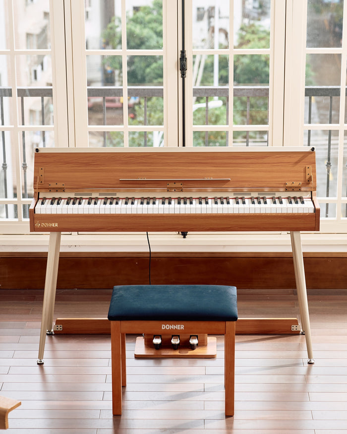 DDP-80 PLUS 88 Key Weighted Wooden Digital Piano with Cover Donner