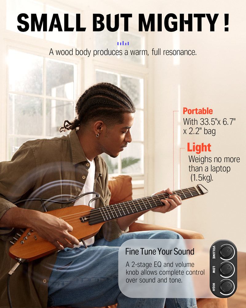 Donner HUSH™ I Acoustic Guitar Kit for Travel