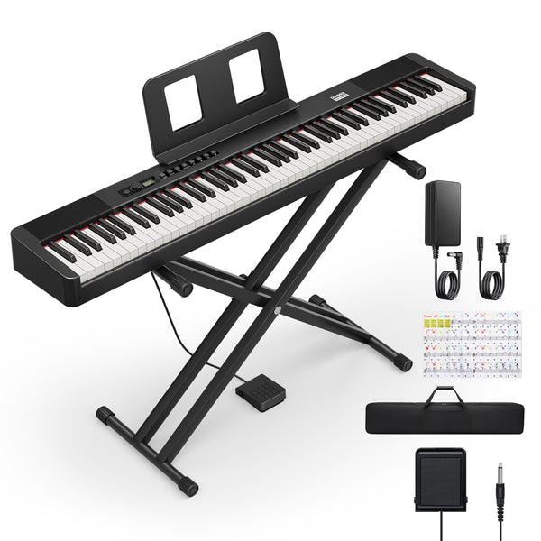 DONNER DEP-20 LITE Beginner Digital Piano（Double-X stand）