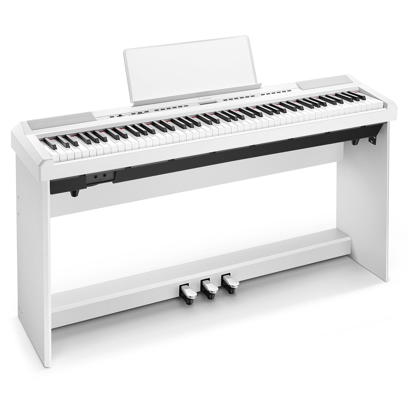 Donner DEP-20 88 Key Weighted Digital Piano with Furniture Stand & 3-Pedal