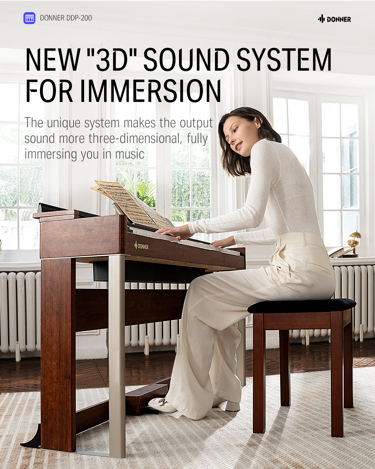 Donner DDP-200 Graded Hammer Action Digital Piano