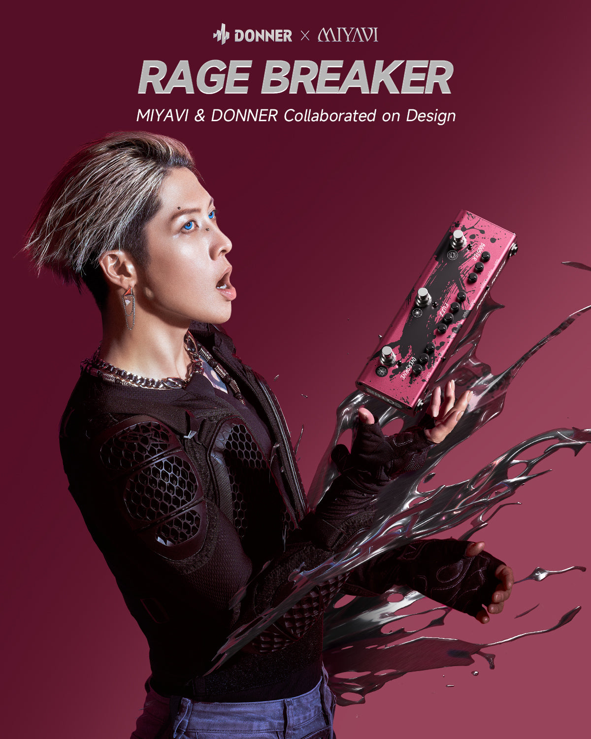 DONNER X MIYAVI Double Swords Pedal-Rage Breaker##