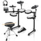 Donner DED-200 LITE Electronic Drum Kit for Beginner with 450+ Sounds, USB MIDI, Quiet Mesh Pads, Throne, Headphones, Sticks and 40 Melodics Lessons