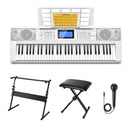 Donner DEK-610S 61 Key Electronic Keyboard Set with Stand/Stool/Microphone