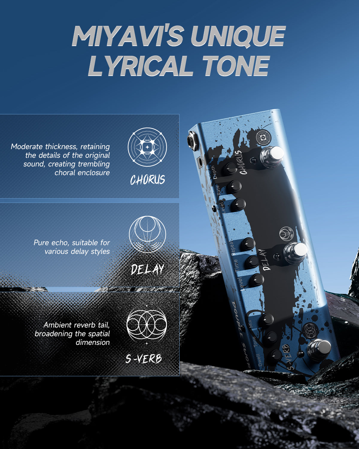 DONNER X MIYAVI Double Swords Pedal-Dimension Weaver##