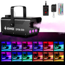 Donner DFM-400 500W 13-Color Fog Machine w/ Remote Control RGB LED Light Strobe Effect Smoke Machine Portable for Halloween Party Christmas Wedding