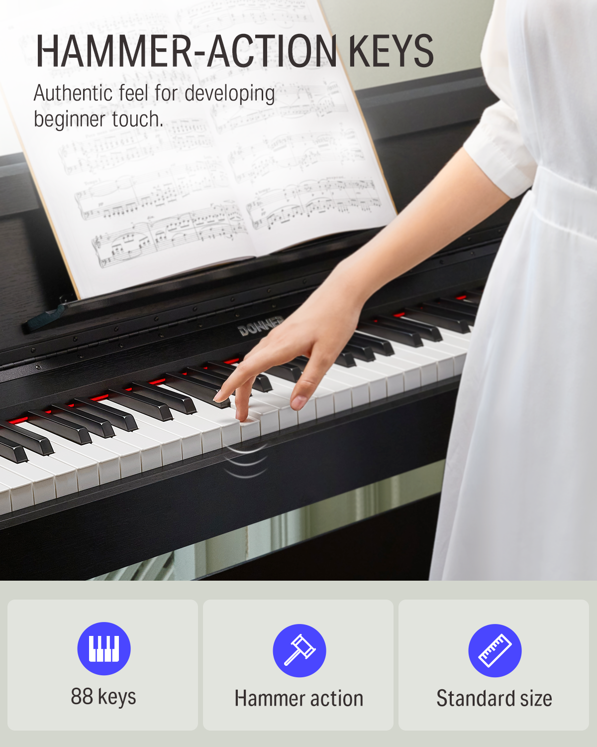 Donner DDP-90 Fully Weighted Home Digital Piano