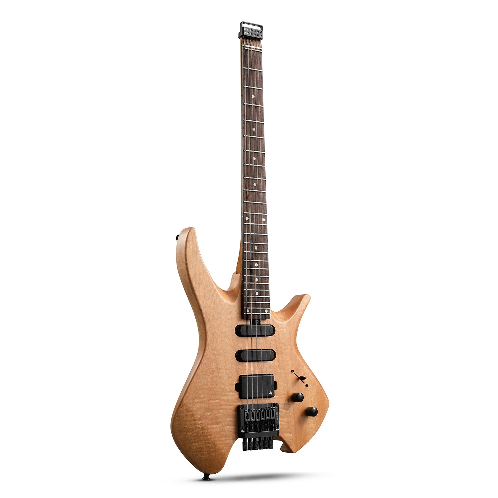 Donner NHL-500 Headless Electric Guitar-Wooden Nature##