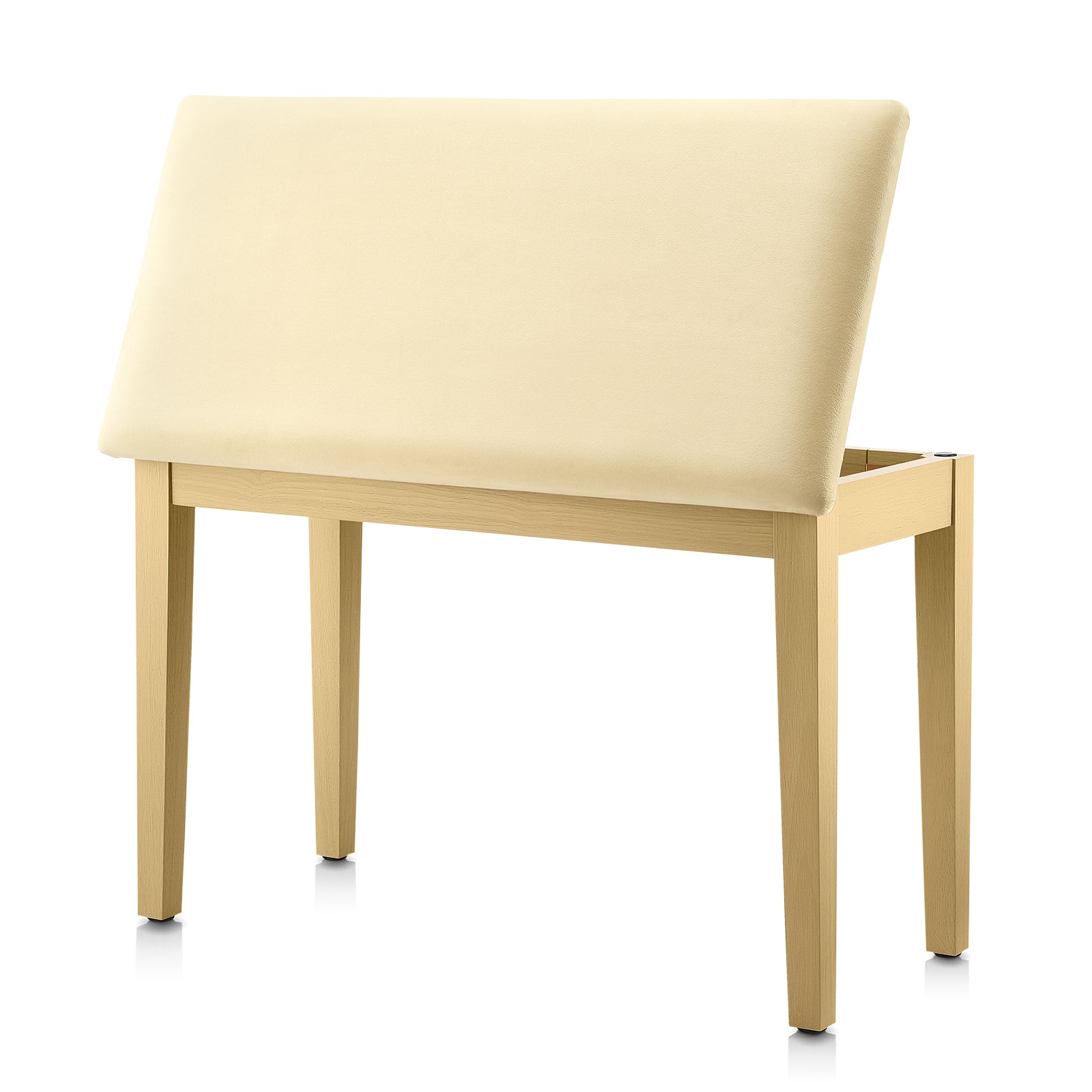 Donner Duet Piano Bench Stool with Storage Beige