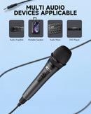 Moukey MWm-5 Karaoke Dynamic Microphone with 13 ft Cable, Compatible w/Karaoke Machine/PA System/Amp/Mixer